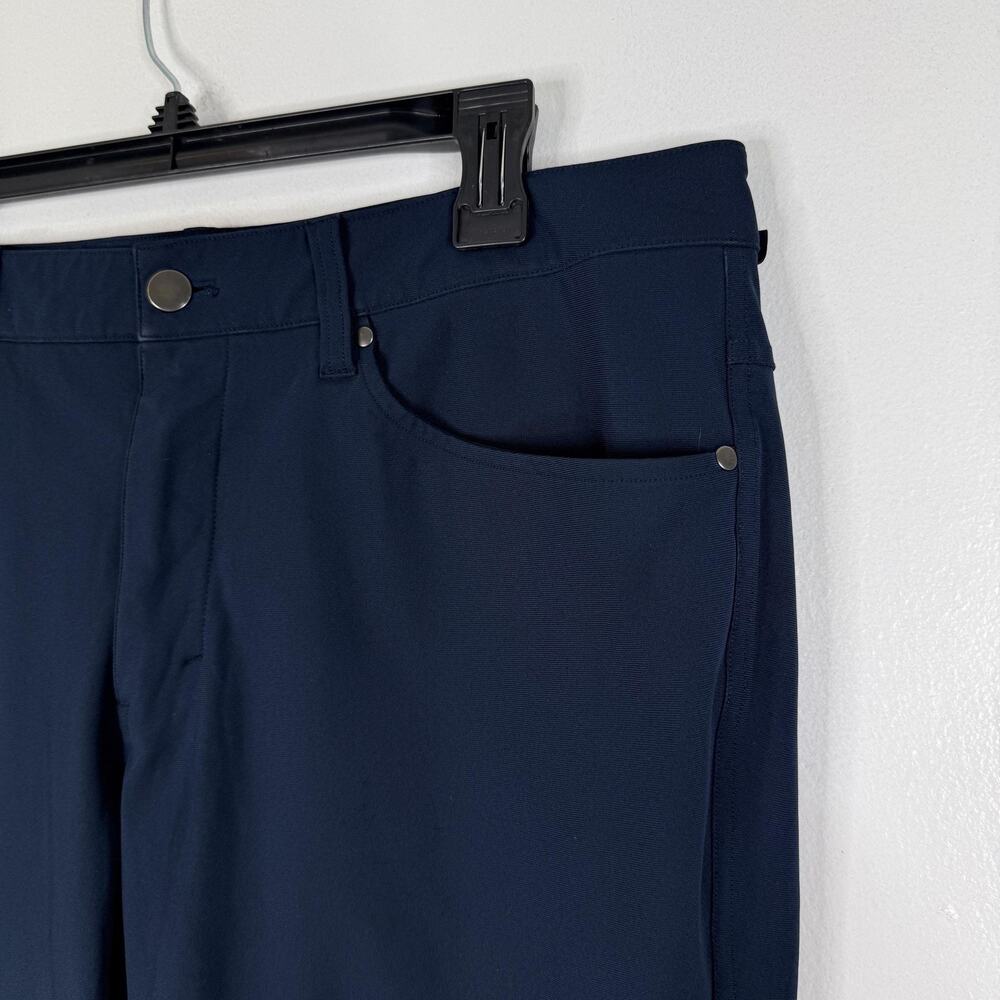 Lululemon Pants Warpstreme ABC Mens 34 Blue Stretch Chino 5 Pocket Casual